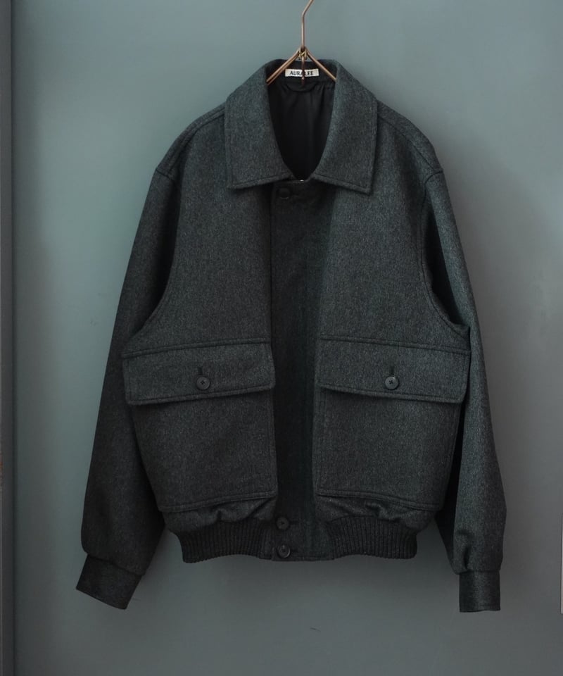 AURALEE(MENS) / CASHMERE MOLESKIN ZIP BLOUSON |