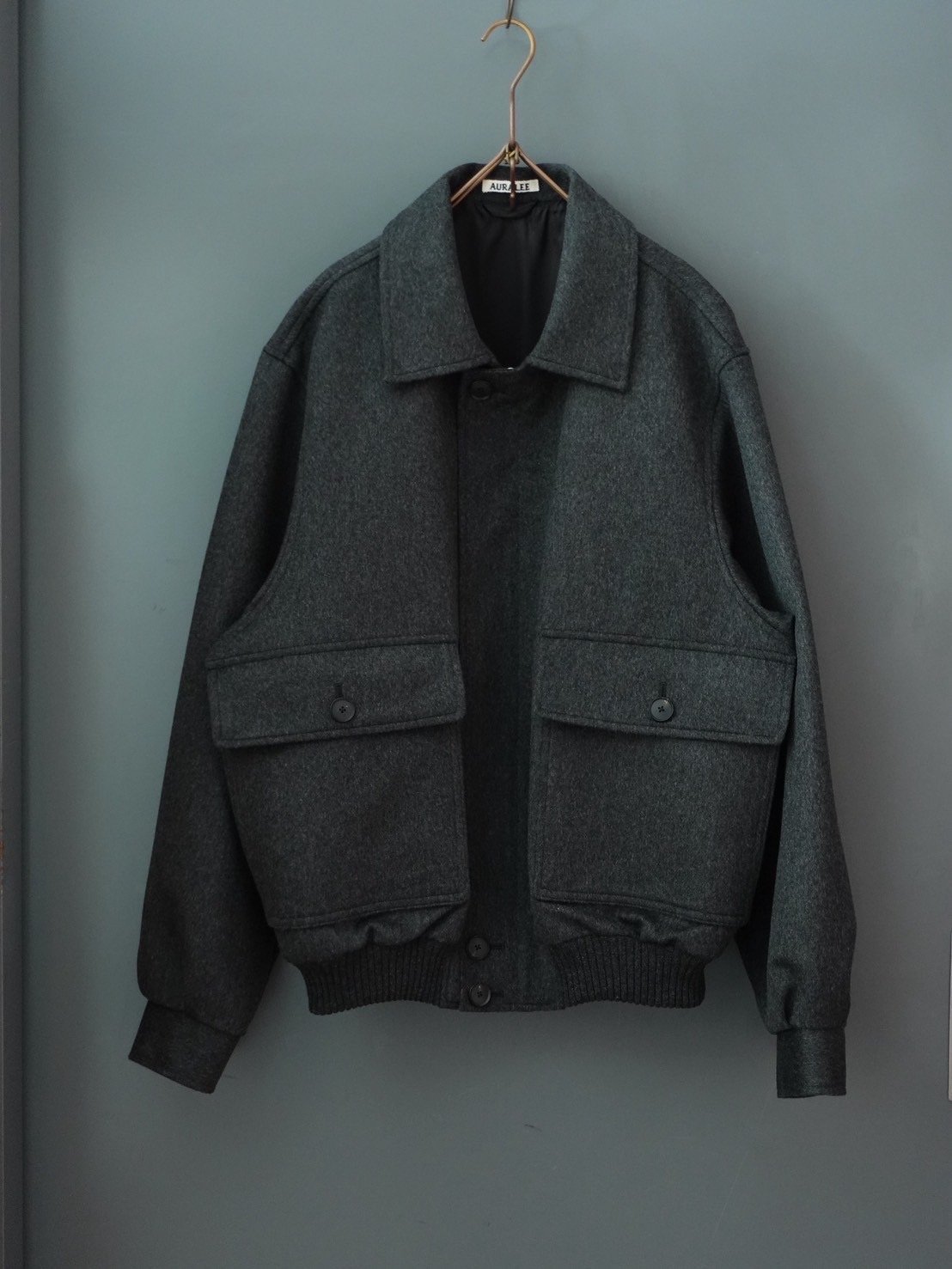 AURALEE(MENS) / CASHMERE MOLESKIN ZIP BLOUSON |