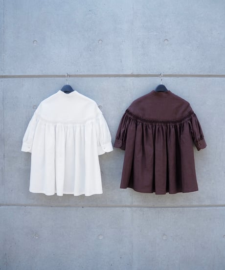 SCYE(WOMENS) / TUCKED BLOUSE HALF SLEEVE