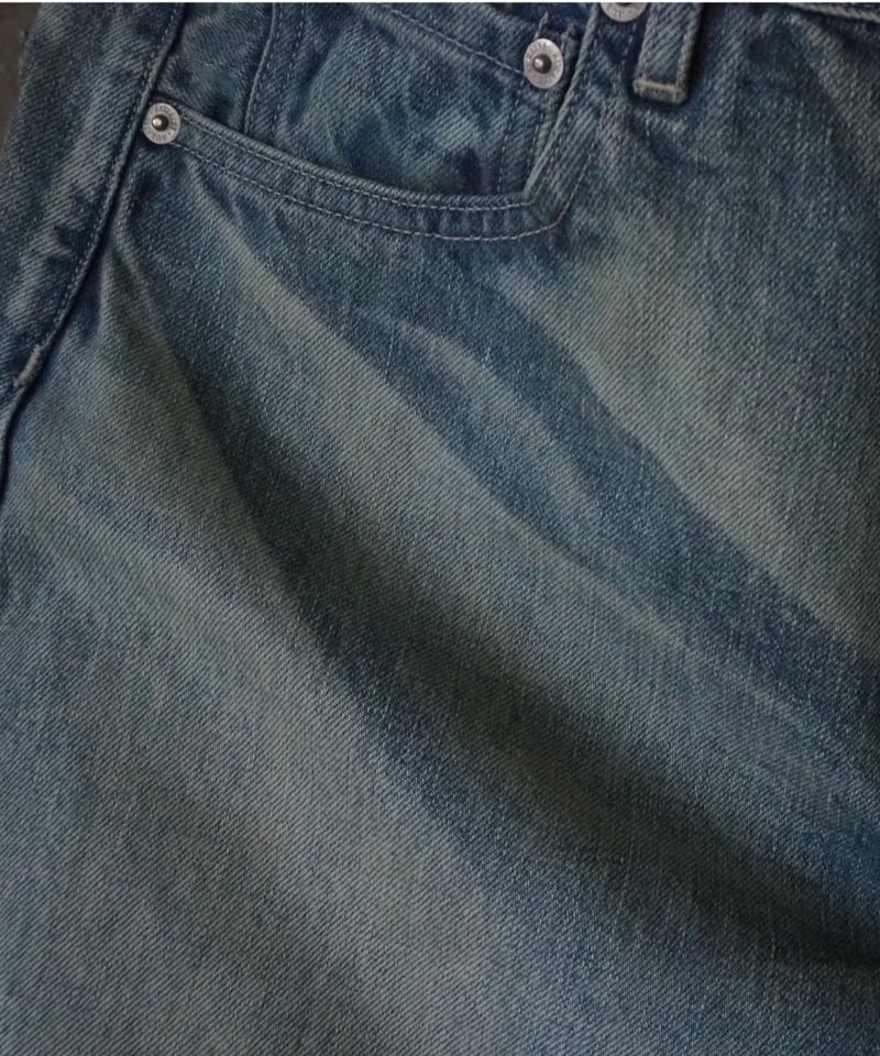 AURALEE(MENS) / SELVEDGE FADED HEAVY DENIM WIDE