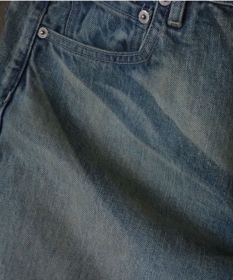 AURALEE(MENS) / SELVEDGE FADED HEAVY DENIM WIDE