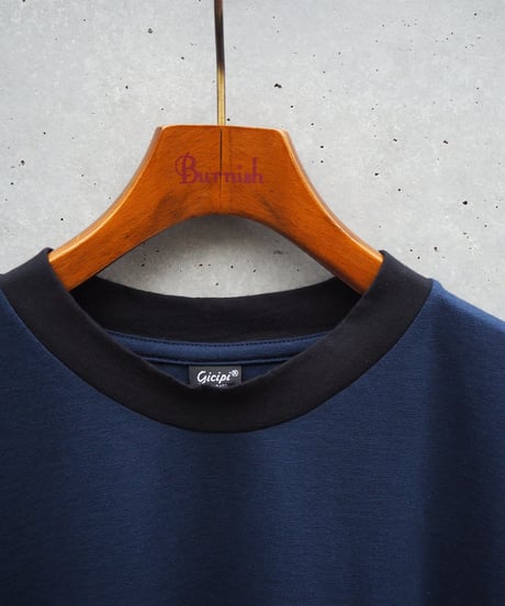 GICIPI(MENS) / CEFALO CREWNECK RELAX FIT RINGER T-SHIRT