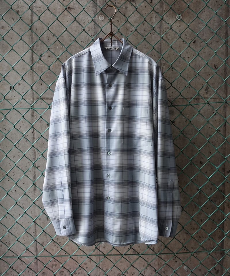 auralee 23AW SUPER LIGHT CHECK シャツ 値下不可 AURALEE SUPER LIGHT WOOL CHECK SHIRT – Chum!