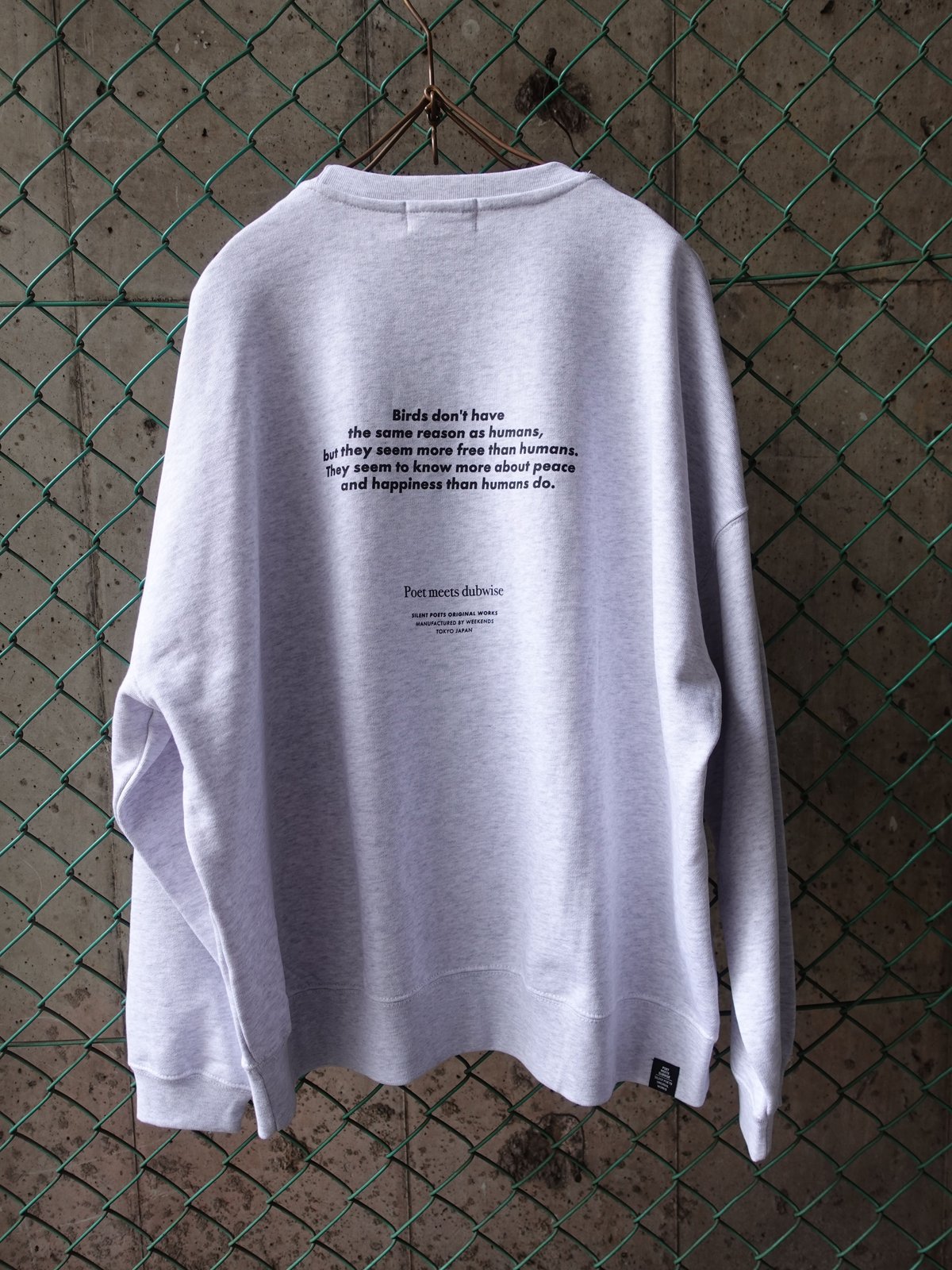 POET MEETS DUBWISE(UNISEX) / BIRD INKJET OVERSI