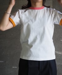FilMelange(WOMENS) / EMMA VINTAGE TENJIKU RINGER T-SHIRT