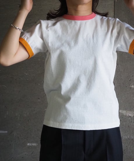 FilMelange(WOMENS) / EMMA VINTAGE TENJIKU RINGER T-SHIRT