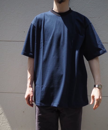 GICIPI(MENS) / CEFALO CREWNECK RELAX FIT RINGER T-SHIRT
