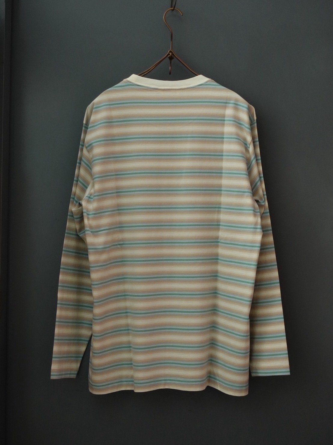 トップス AURALEE 25AW GRADIENT STRIPE JERSEY TEE 25AW】AURALEE GRADIENT STRIPE JERSEY TEE 