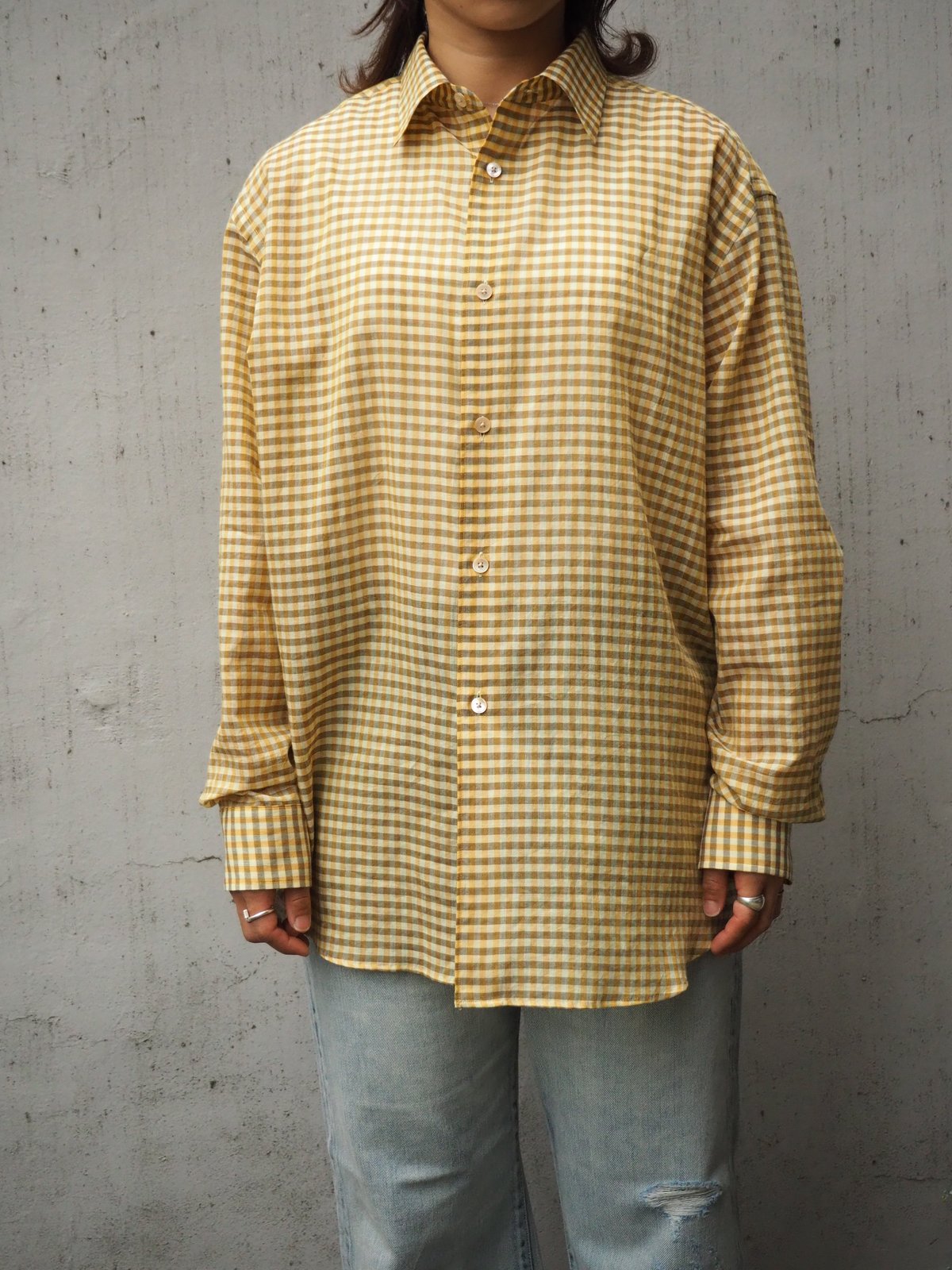 AURALEE(WOMENS) / AIRY LIGHT COTTON CHECK SHIRT