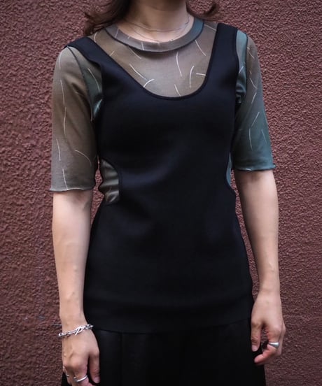 AURALEE(WOMENS) / DOUBLE FACED SILK COTTON KNIT LONG TANK