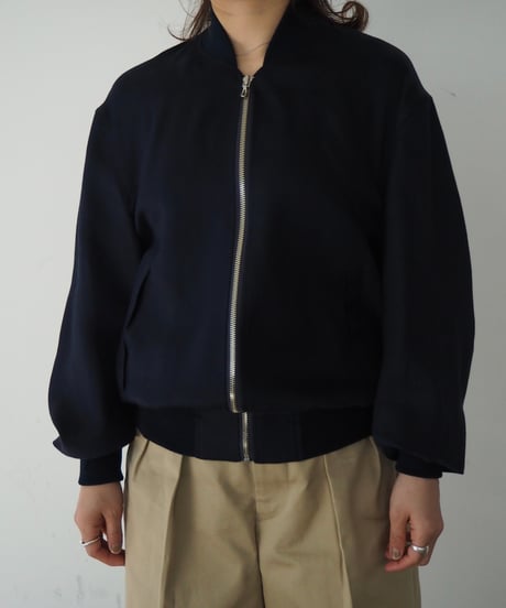 SCYE(WOMENS) / LINEN SATEN BOMBER JACKET