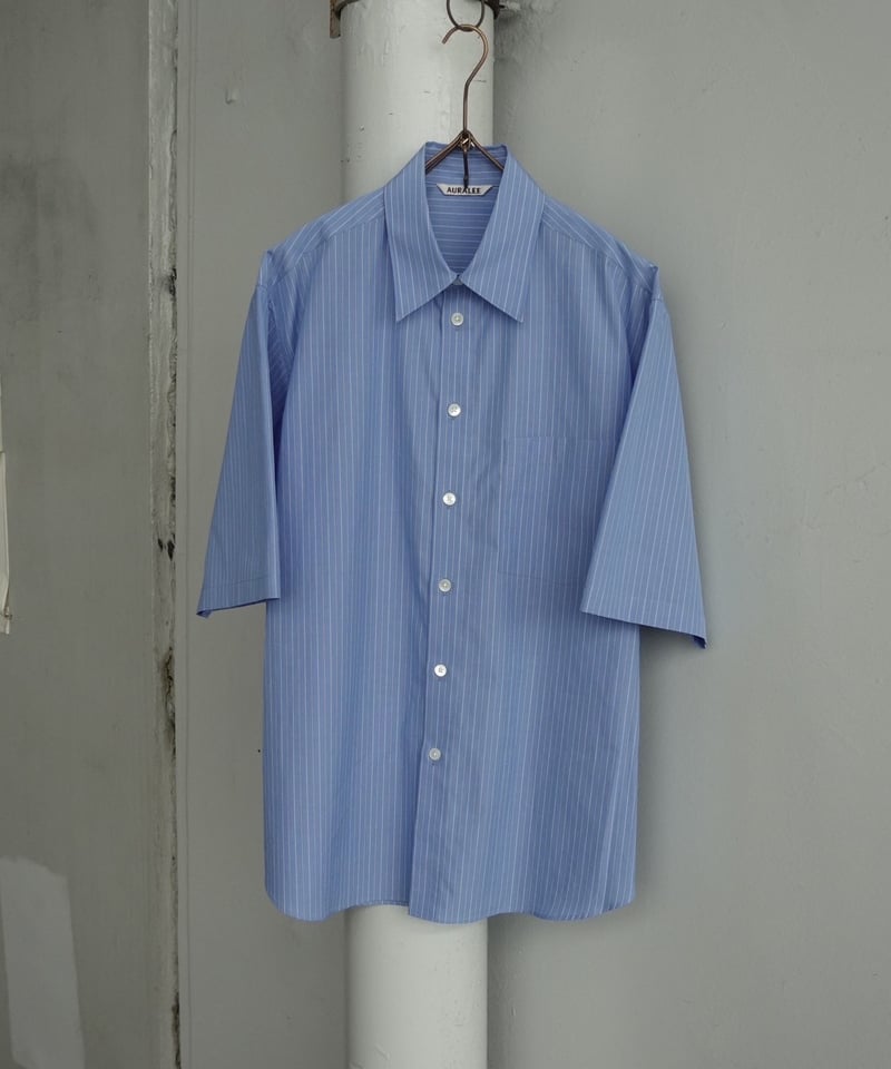 AURALEE シャツ ブルー SIZE3 AURALEE ライトブルーのBIGシャツ│Ambiance