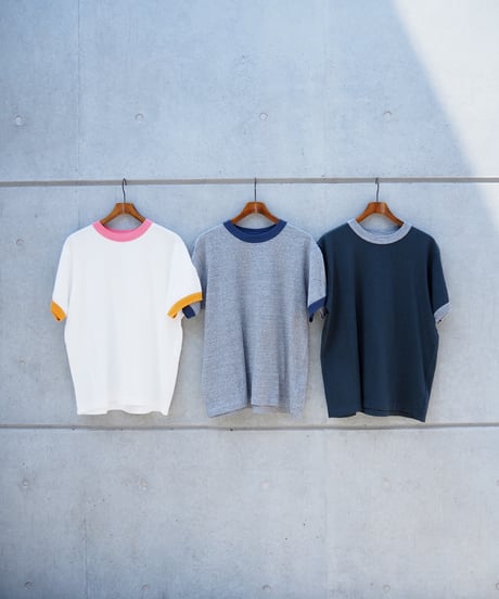 FilMelange(MENS) / VOLKER2 VINTAGE TENJIKU RINGER T-SHIRT