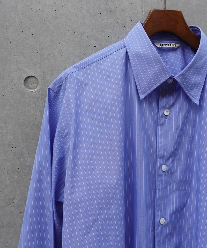 AURALEE(MENS) / SUVIN HIGH COUNT CLOTH STRIPE S