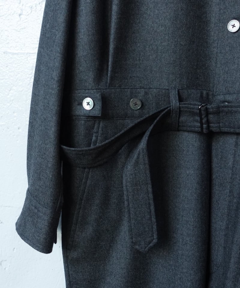 パンツ Auralee SUPER LIGHT WOOL JUMPSUIT BLACK SUPER LIGHT WOOL JUMPSUIT - AURALEE Official Website