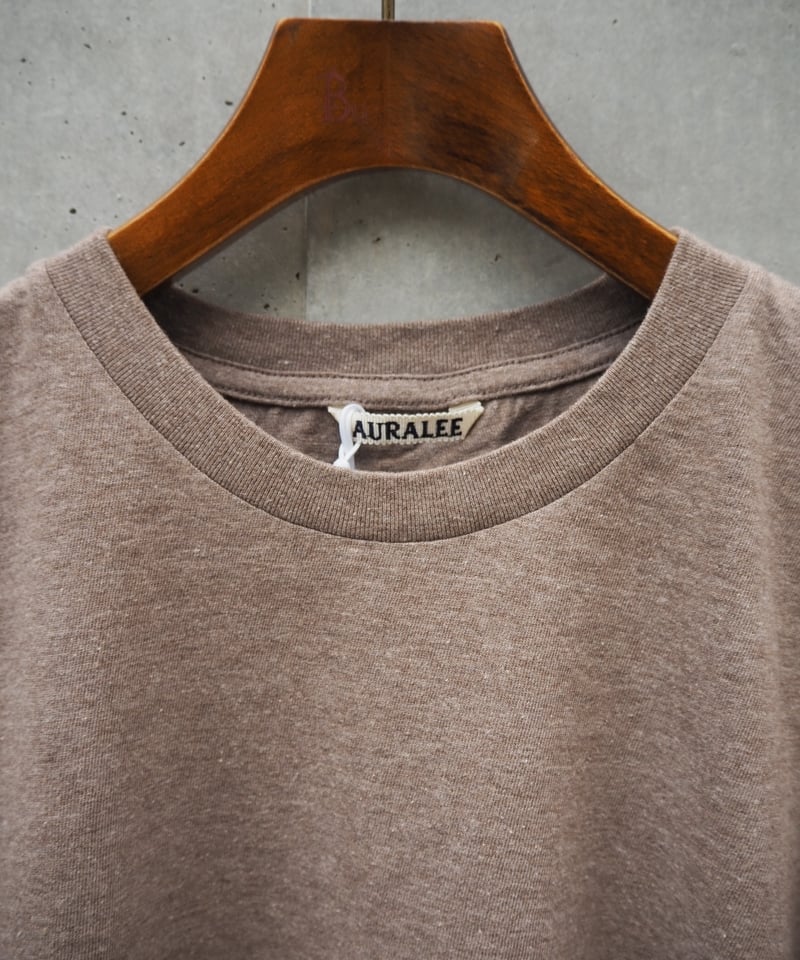 AURALEE(WOMENS) / SEAMLESS CREW NECK TEE | Burnish