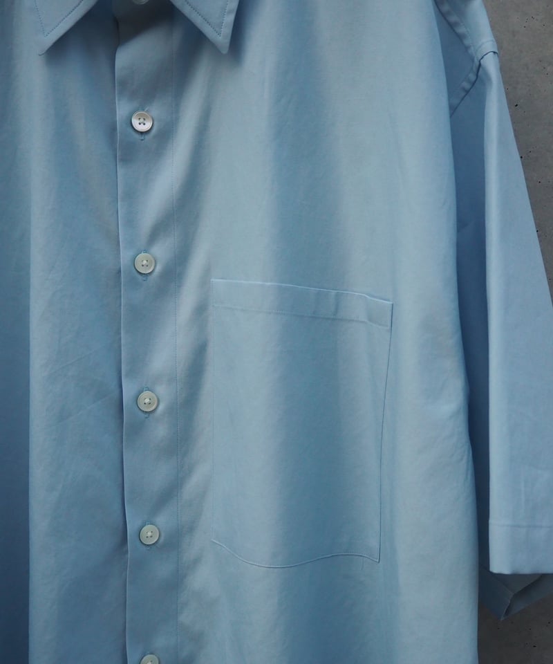AURALEE(MENS) / WASHED FINX TWILL BIG HALF SLEE