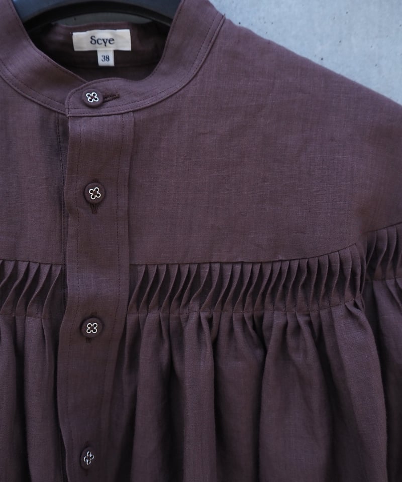 SCYE(WOMENS) / TUCKED BLOUSE HALF SLEEVE | Burnish