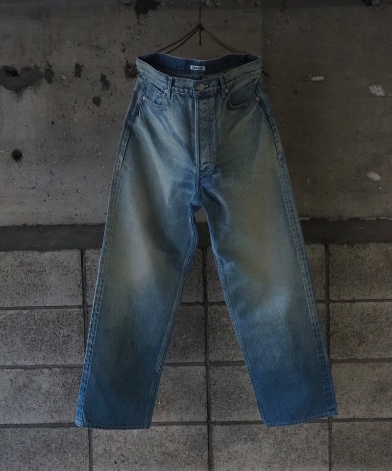 AURALEE(MENS) / SELVEDGE FADED HEAVY DENIM WIDE