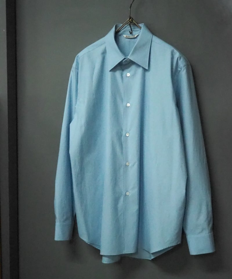 26SS】AURALEE(MENS) / WASHED FINX TWILL SHIRT |