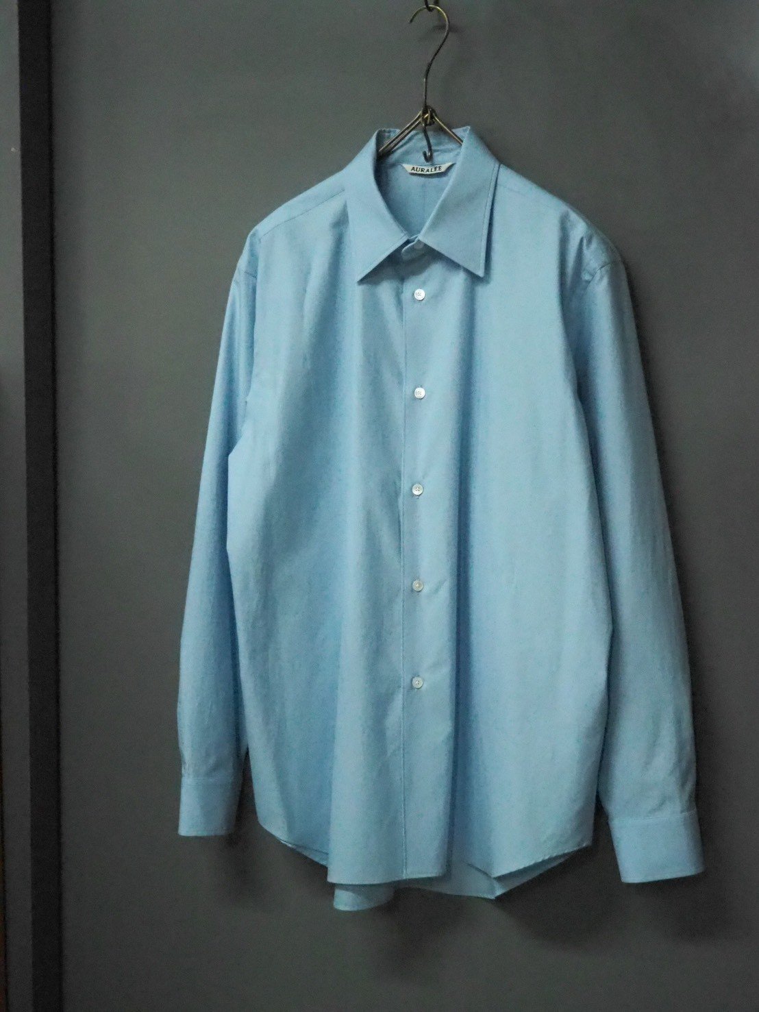 26SS】AURALEE(MENS) / WASHED FINX TWILL SHIRT |