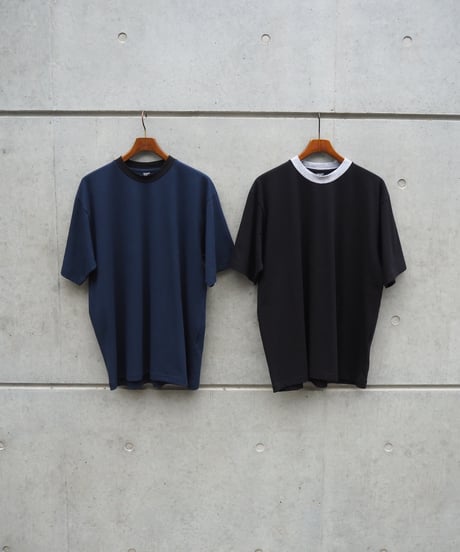 GICIPI(MENS) / CEFALO CREWNECK RELAX FIT RINGER T-SHIRT