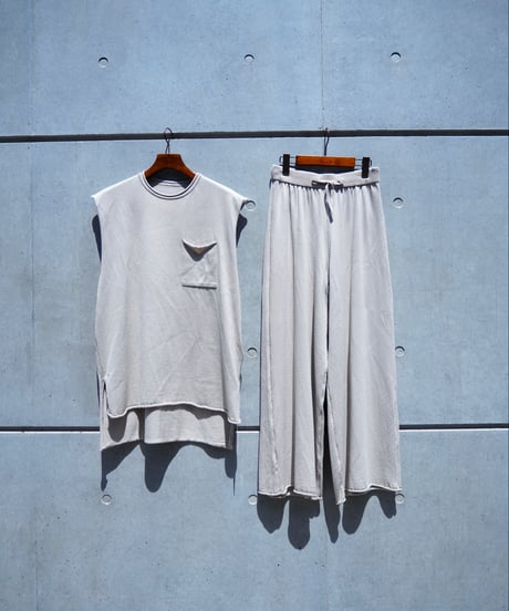 POSTELEGANT(UNISEX) / COTTON SILK KNIT TOUSERS