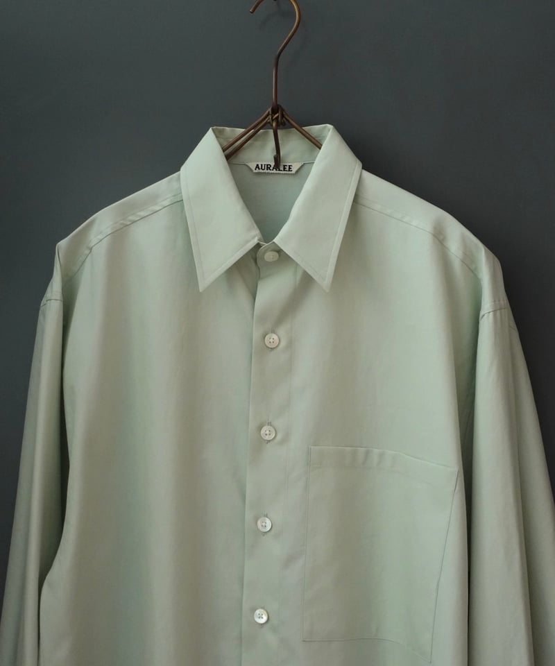 AURALEE(MENS) / WASHED FINX TWILL BIG SHIRT | B