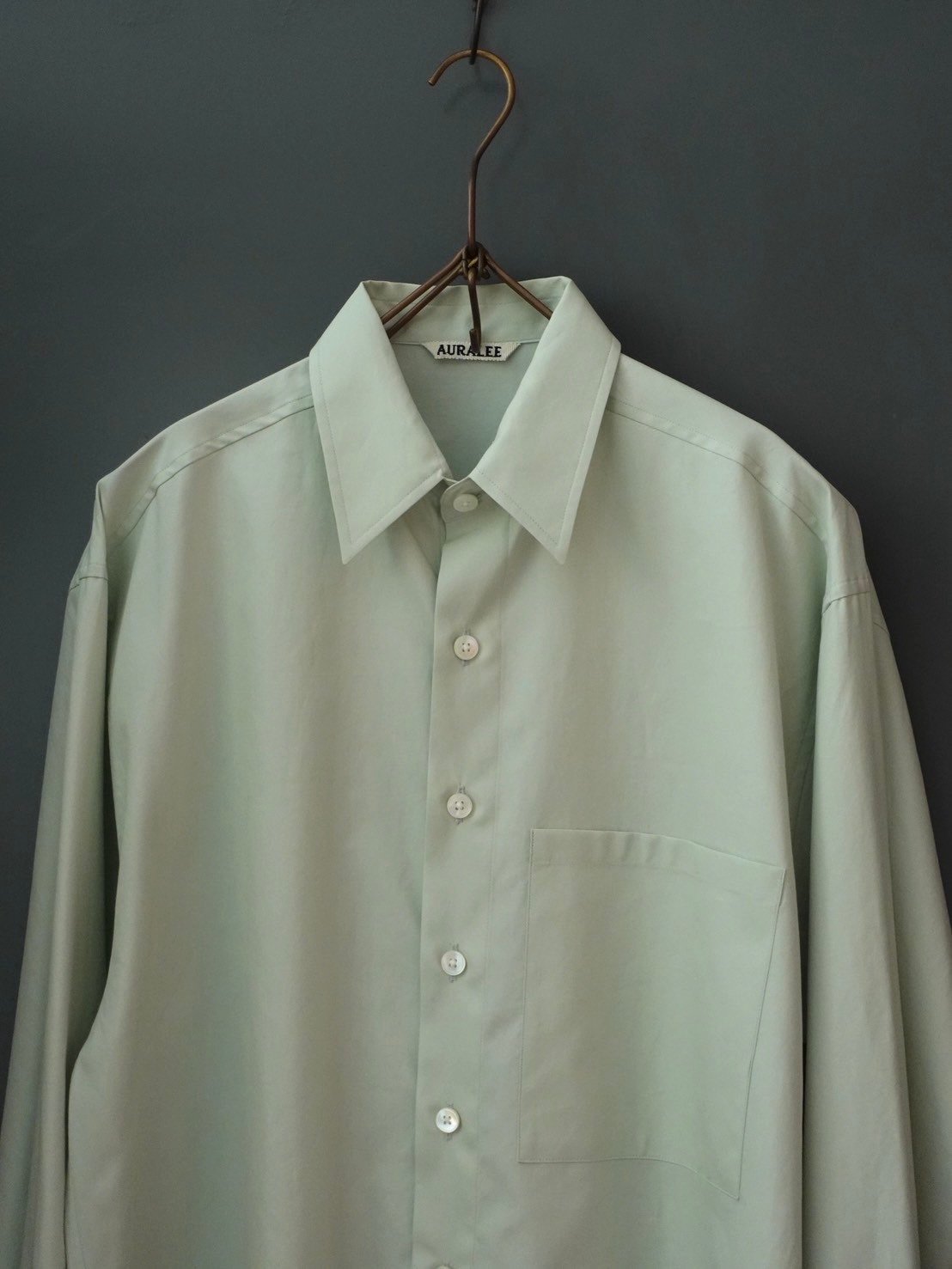 AURALEE(MENS) / WASHED FINX TWILL BIG SHIRT | B