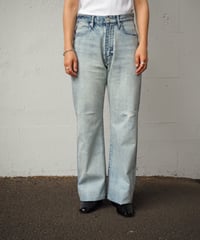 AURALEE(WOMENS) / FADED SELVEDGE LIGHT DENIM PANTS