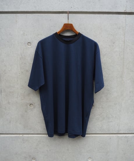 GICIPI(MENS) / CEFALO CREWNECK RELAX FIT RINGER T-SHIRT