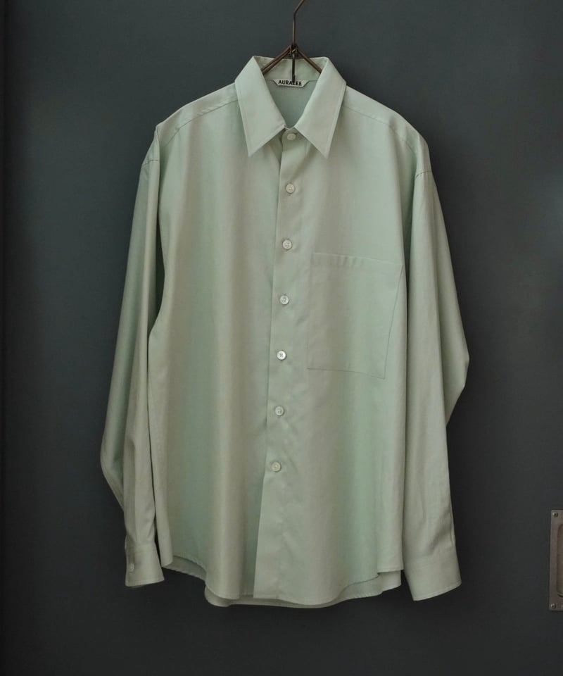 AURALEE(MENS) / WASHED FINX TWILL BIG SHIRT | B