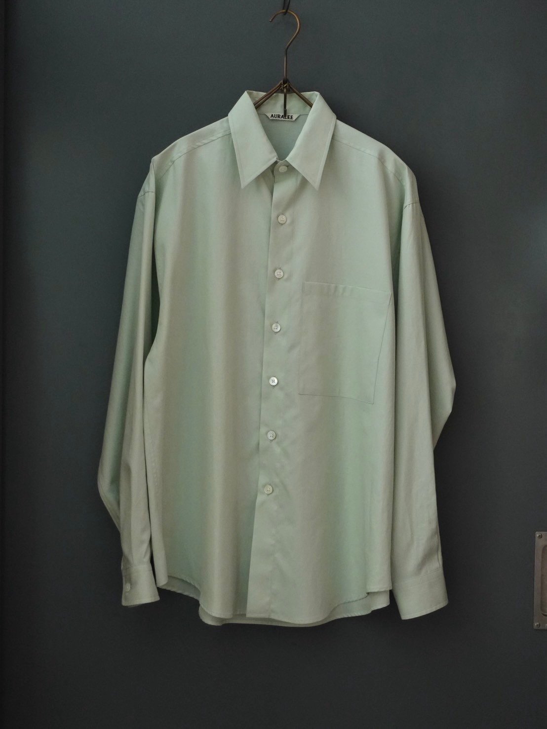 トップス AURALEE19ss WASHED FINX TWILL BIG SHIRTS トップス AURALEE19ss WASHED FINX TWILL BIG SHIRTS AURALEE