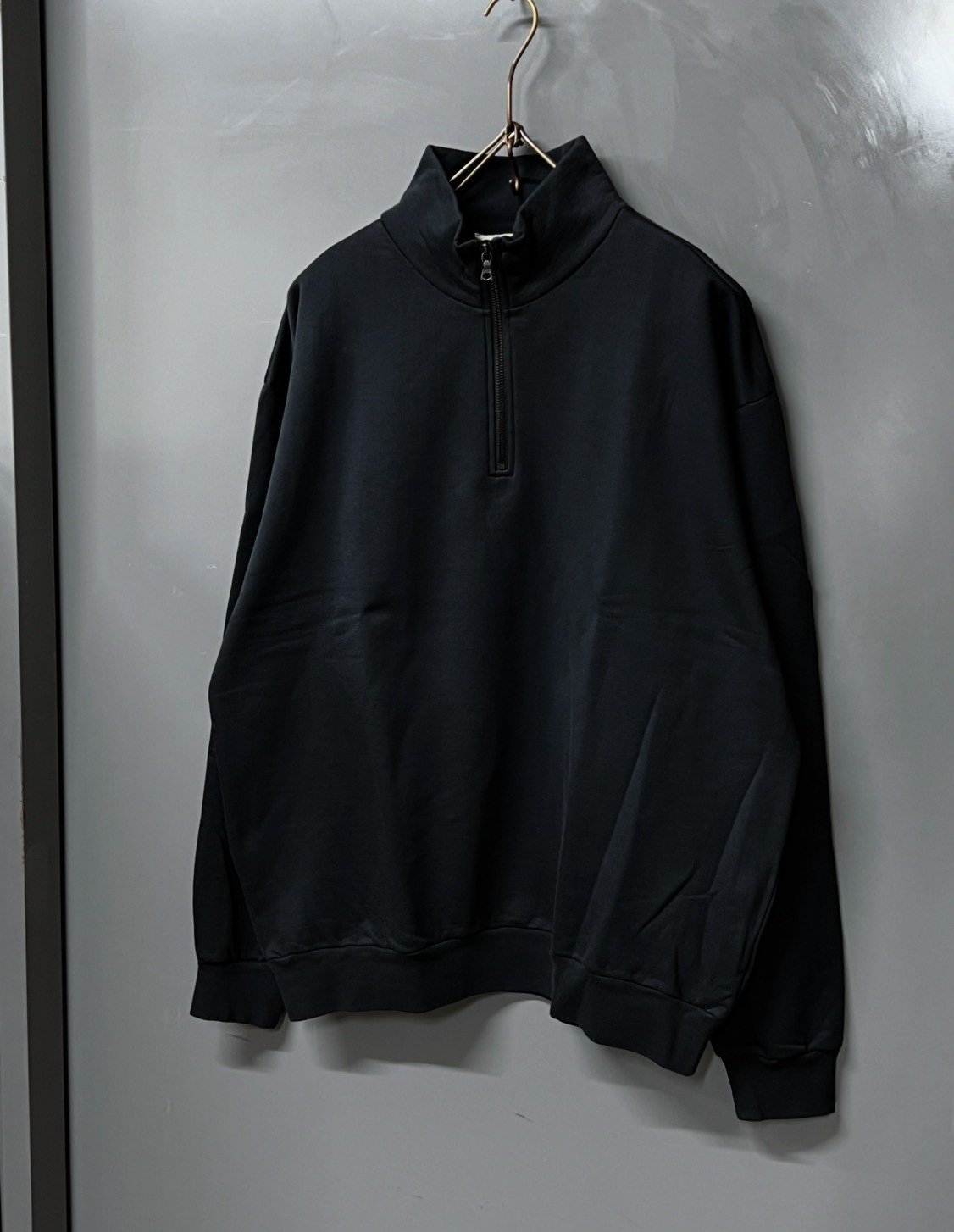 AURALEE(MENS) / ELASTIC HIGH GAUGE SWEAT HALF Z