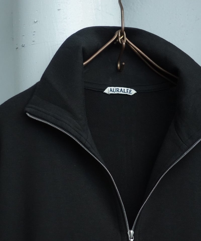 SUPER HIGH GAUGE SWEAT ZIP BLOUSON 完売品 AURALEE / Super High Gauge Sweat Zip Blouson (Ink Black