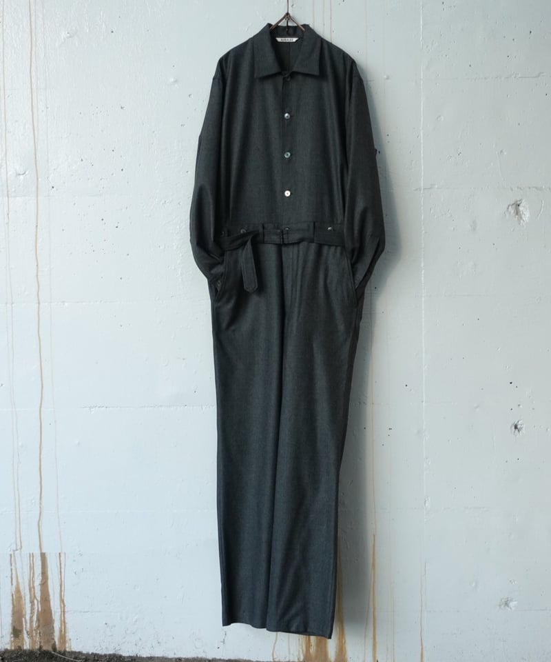 パンツ Auralee SUPER LIGHT WOOL JUMPSUIT BLACK SUPER LIGHT WOOL JUMPSUIT - AURALEE Official Website