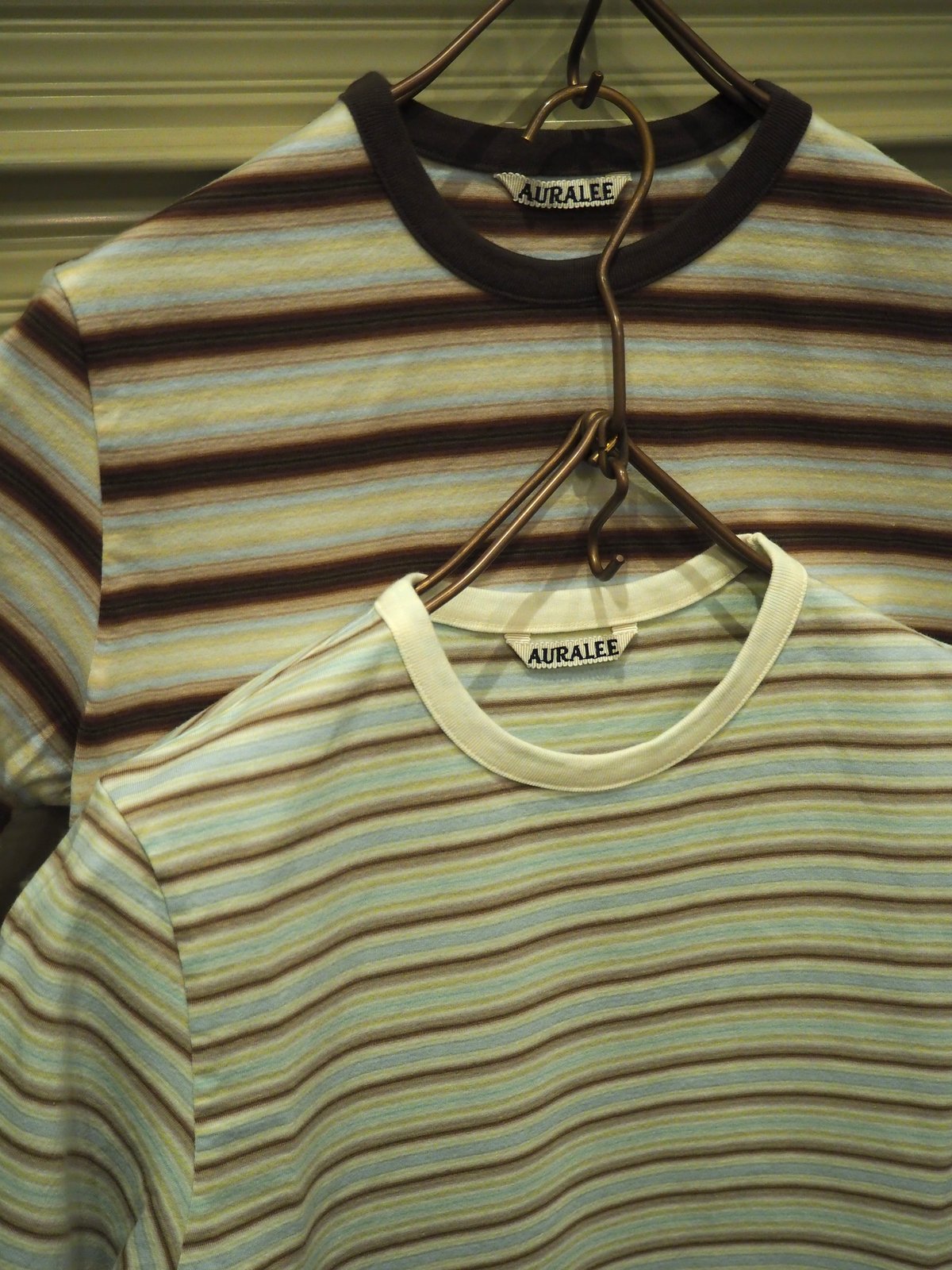 AURALEE(WOMENS) / GRADIENT STRIPE JERSEY TEE |