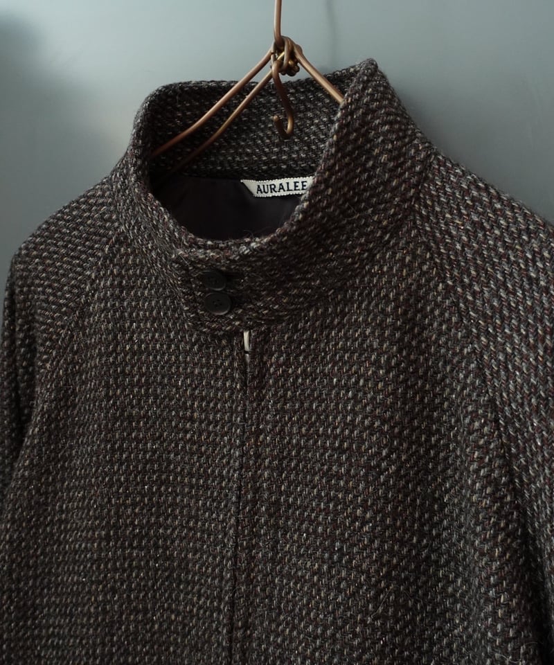 ジャケット・アウター auralee ALPACA WOOL SILK TWEED COAT 3 AURALEE ALPACA WOOL SILK TWEED ZIP BLOUSON | Le