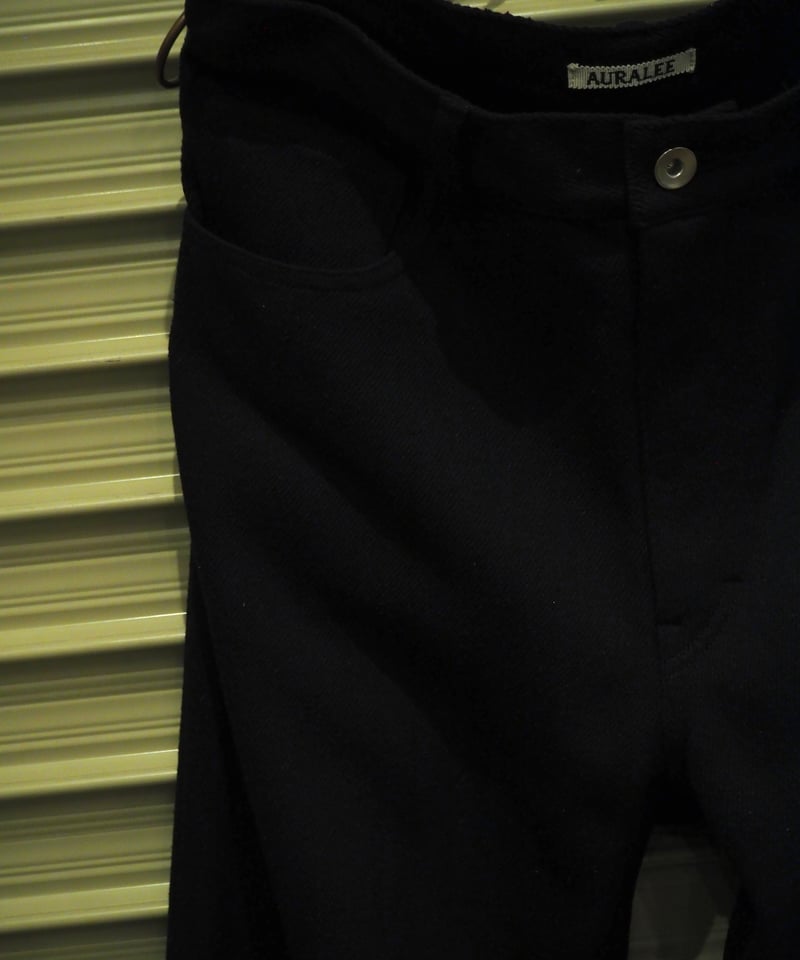 AURALEE(MENS) / SILK NEP DENIM 5P WIDE PANTS |