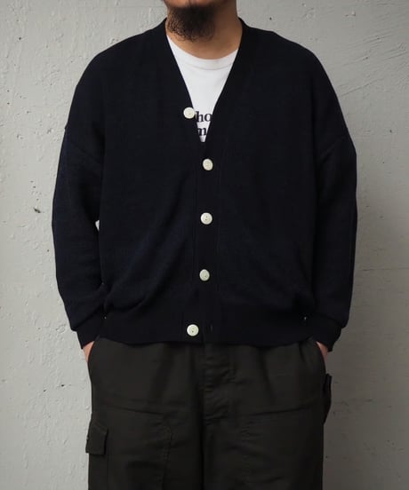 FilMelange(MENS) / CALVIN HALF CARDIGAN STITCH CARDIGAN