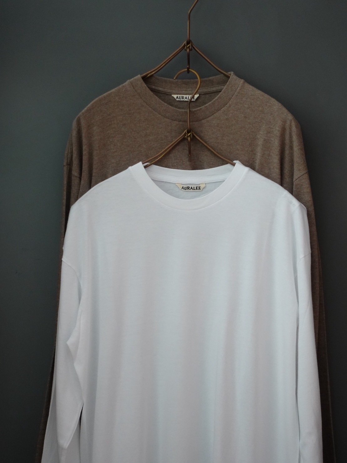 AURALEE ホワイトシャツ 100%コットン NON IRON COTTON BANSHU for FORMAL ホワイトサテンシャツ