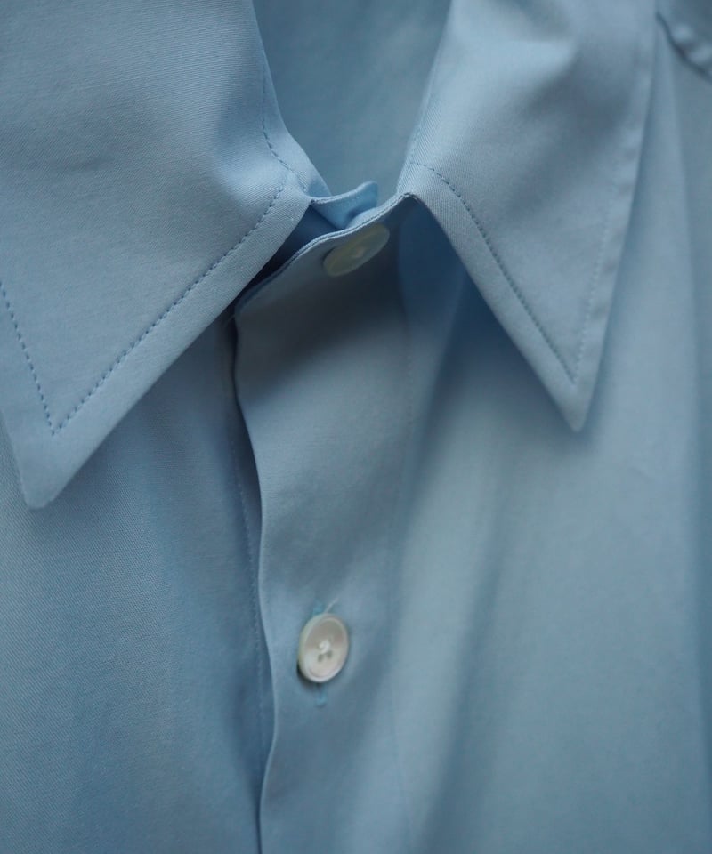 AURALEE(MENS) / WASHED FINX TWILL BIG HALF SLEE