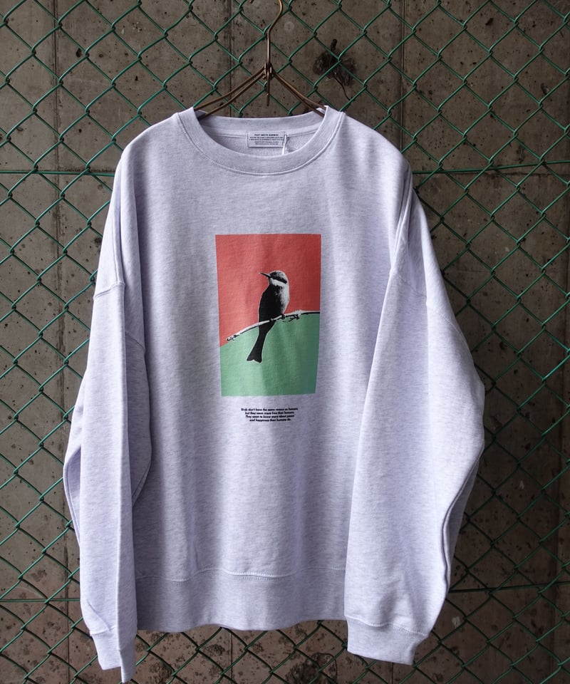 POET MEETS DUBWISE(UNISEX) / BIRD INKJET OVERSI