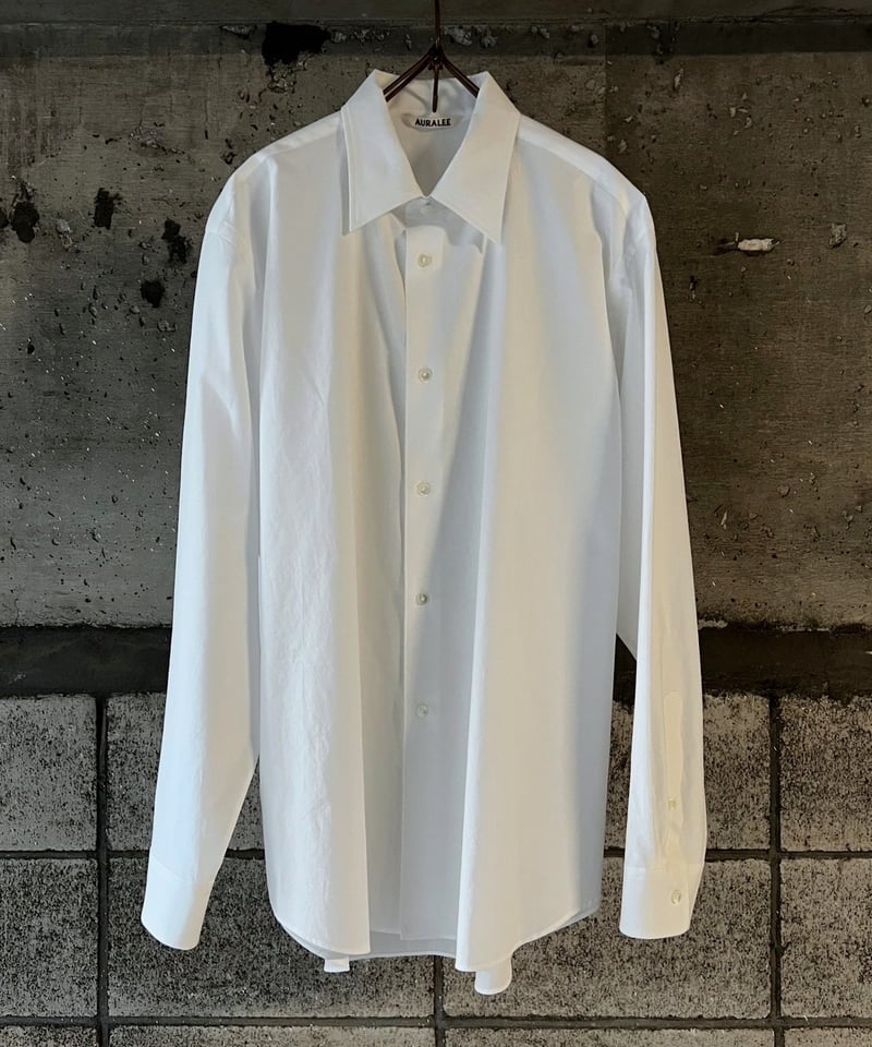 26SS】AURALEE(MENS) / WASHED FINX TWILL SHIRT |