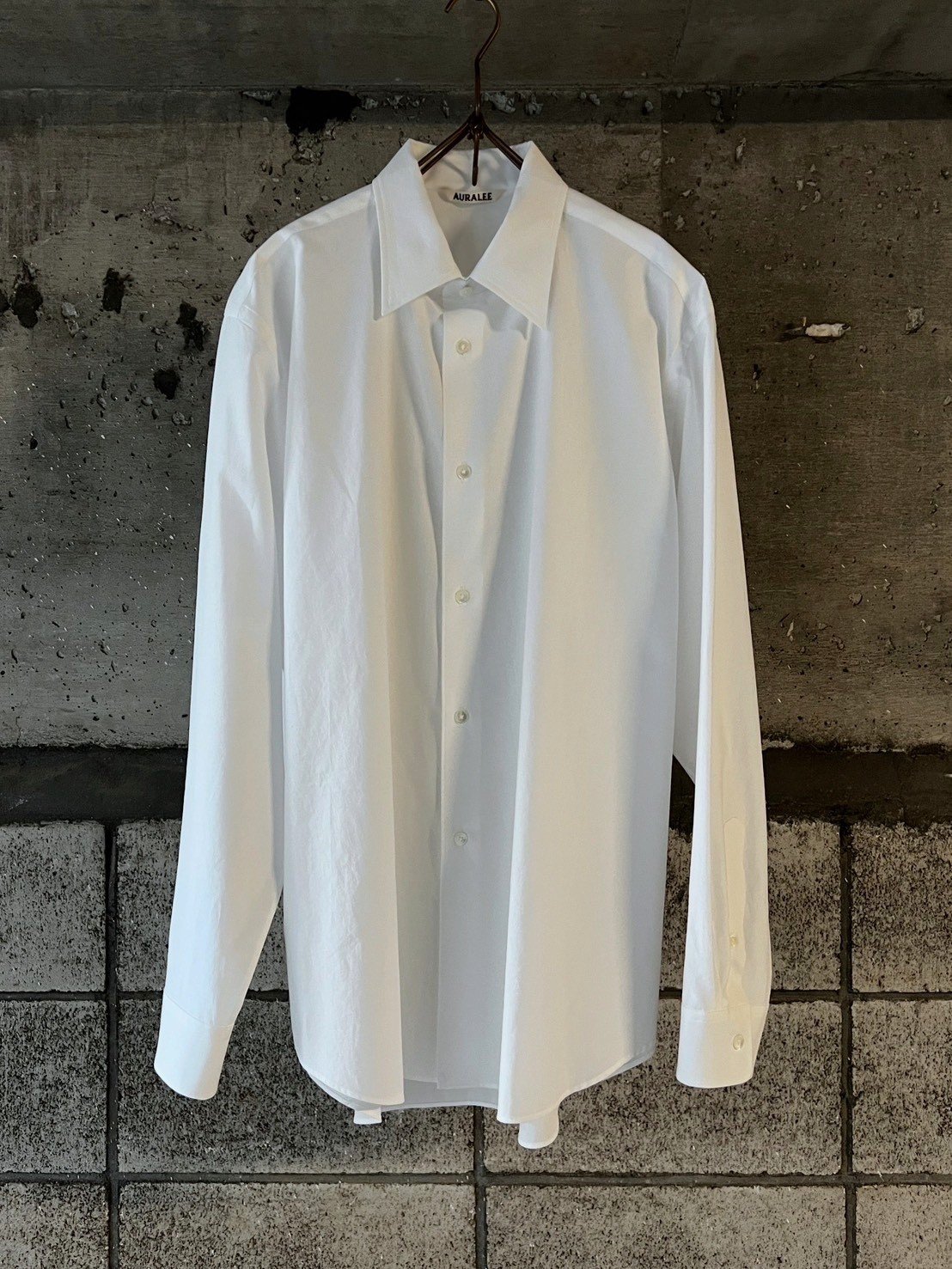 26SS】AURALEE(MENS) / WASHED FINX TWILL SHIRT |