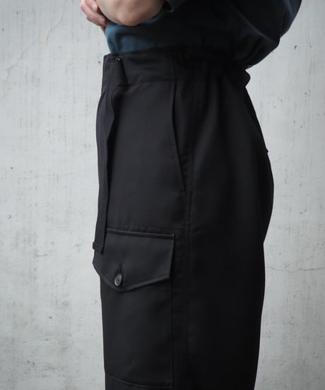 AURALEE(MENS) / WOOL HERRINGBONE CARGO PANTS