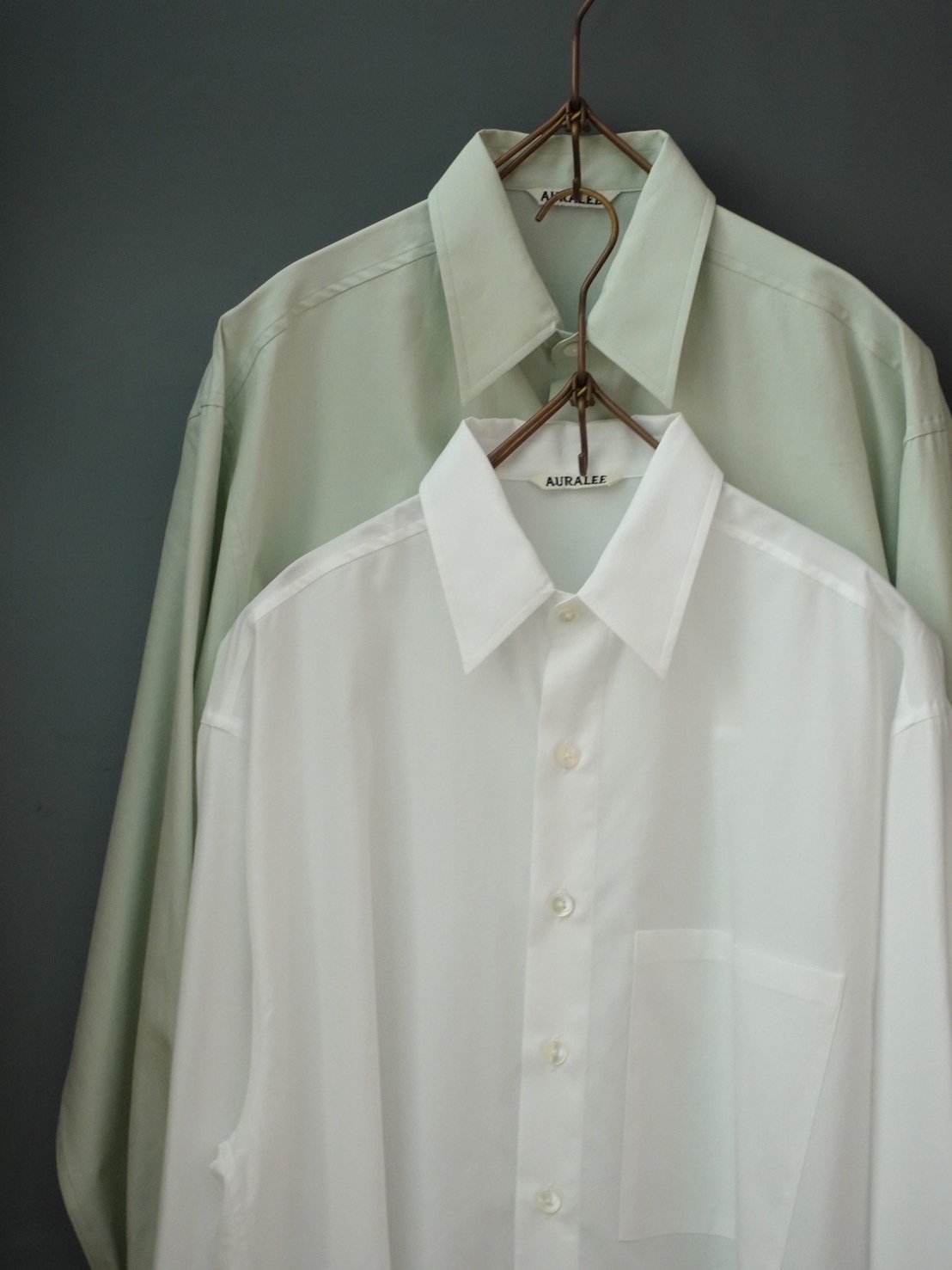 AURALEE(MENS) / WASHED FINX TWILL BIG SHIRT | B