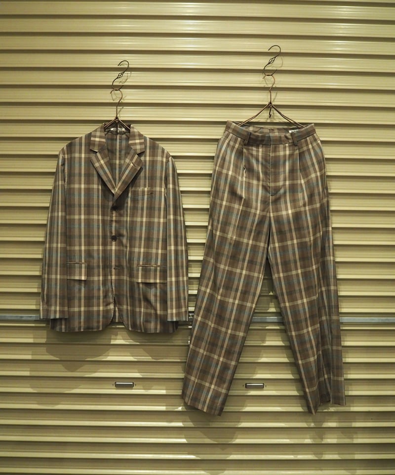 AURALEE(WOMENS) / SUPER FINE TROPICAL WOOL CHEC