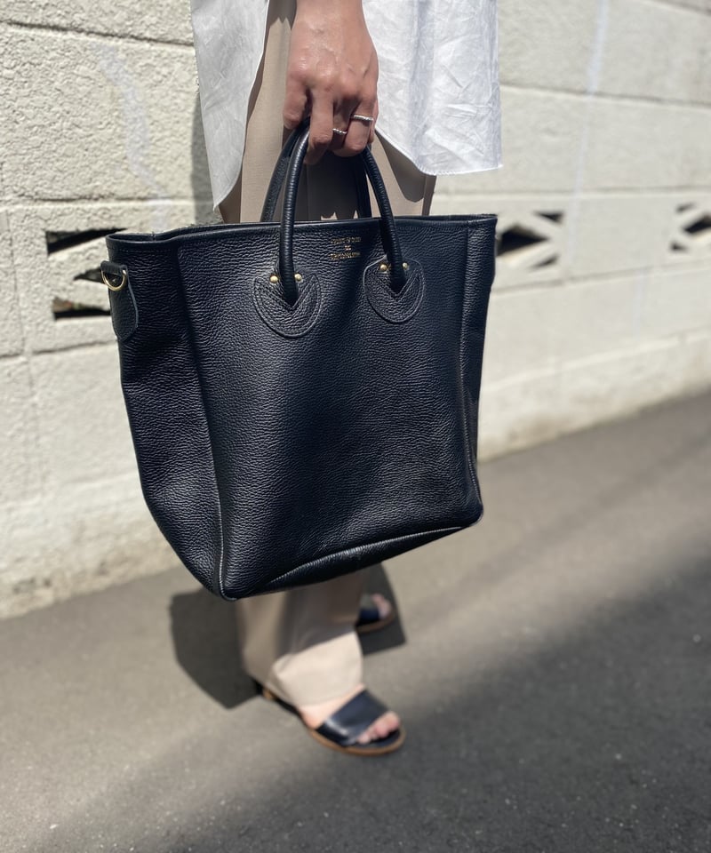 Embossed discount leather tote