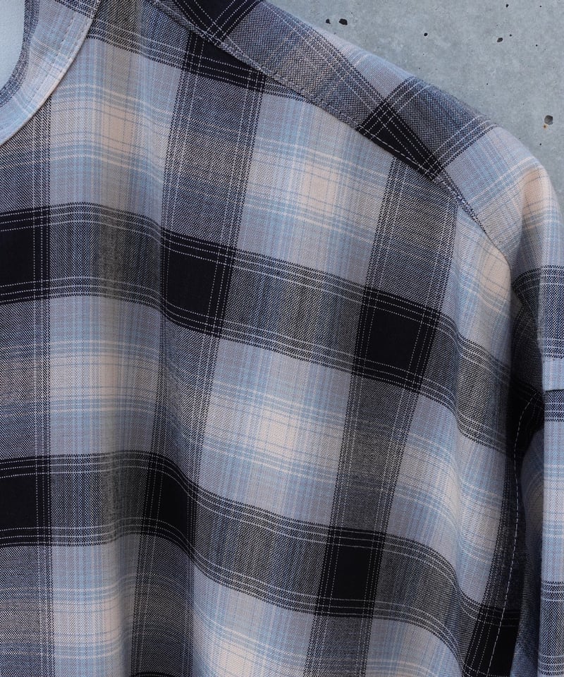 SCYE(WOMENS) / WOOL×RAYON OMBRE CHECK SHIRT DRE